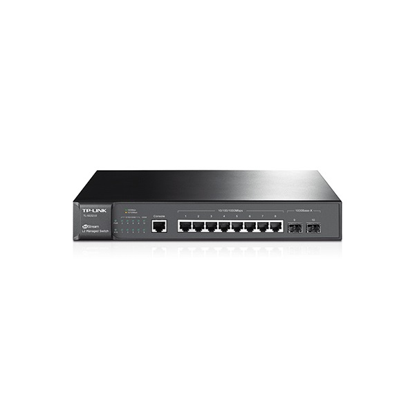 TP-LINK Switch 8x1000Mbps + 2xGigabit SFP + 1xkonzol port, Menedzselhető, SG3210 - Image 2