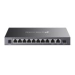 TP-LINK Switch 8x100Mbps(8xPOE+) +2x1000Mbps + 1xGigabit SFP Fémházas (Omada), DS111P - Image 4