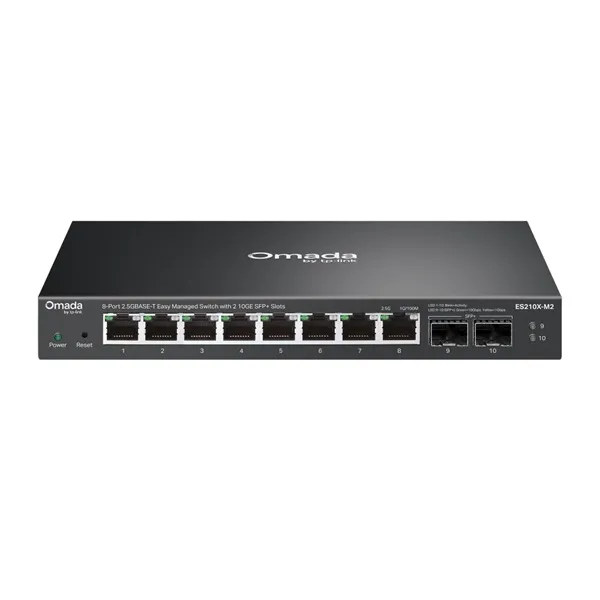 TP-Link ES210X-M2 Omada 8-Port 2.5G BASE-T Easy Managed Switch with 2 10GE SFP+ Slots