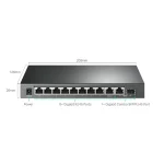 TP-Link Switch  PoE - TL-SG1210MPE (10 port 1Gbps; 8x at/af PoE port; 123W; 1x SFP) - Image 2
