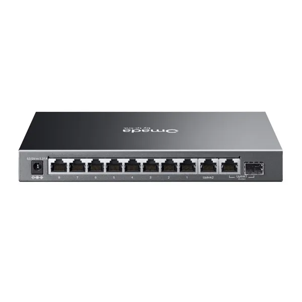 TP-Link Switch Menedzselhető PoE - ES210GP (Omada; 9x 1Gbps; 8x af/at PoE+ port; 1x SFP/RJ45 combo port; 63W) - Image 3