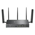 TP-LINK Vezetékes Omada AX3000 VPN Router 1xWAN(1000Mbps) + 4x1000Mbps(POE+) + 1xSFP + 1xSIM, ER706WP-4G