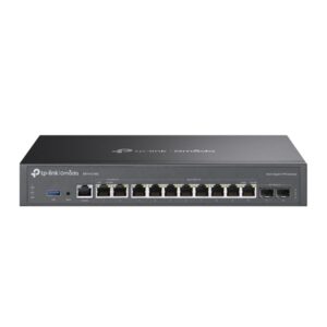 TP-LINK Vezetékes VPN Router 2xWAN/LAN(2500Mbps)+ 8xWAN/LAN(1000Mbps) + 2xSFP + 1xUSB + 1xkonzol port, ER7412-M2