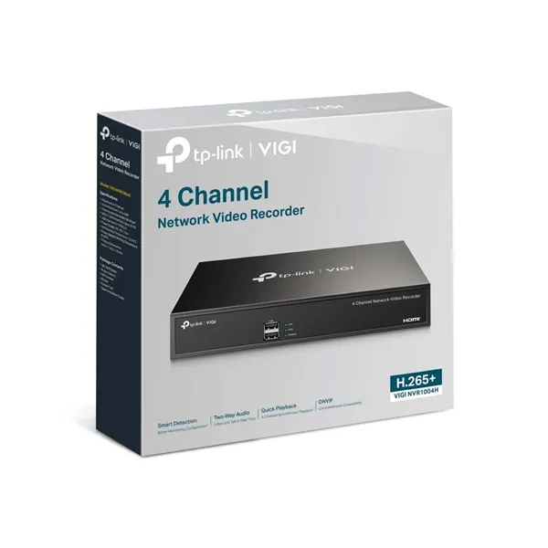 TP-LINK Video Recorder 4 csatornás, VIGI NVR1004H - Image 3