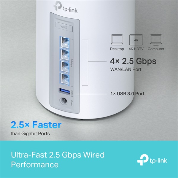 TP-LINK Wireless Mesh Networking system BE9300 Wi-Fi 7 DECO BE65(2-PACK) - Image 3
