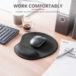 Trust Egérpad - Bigfoot Gel (zselés csuklótámasszal; fekete) - Image 3