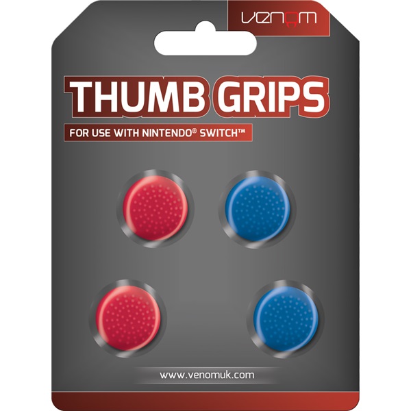 VENOM Nintendo Switch Kiegészítő Thumb Grips Piros és Kék (4-PACK), VS4918 - Image 1