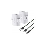 VENOM XBOX Series S/X & One Kiegészítő 2db akkumulátor (1100mAh) + 3m Töltő kábel Fehér, VS2874 - Image 2