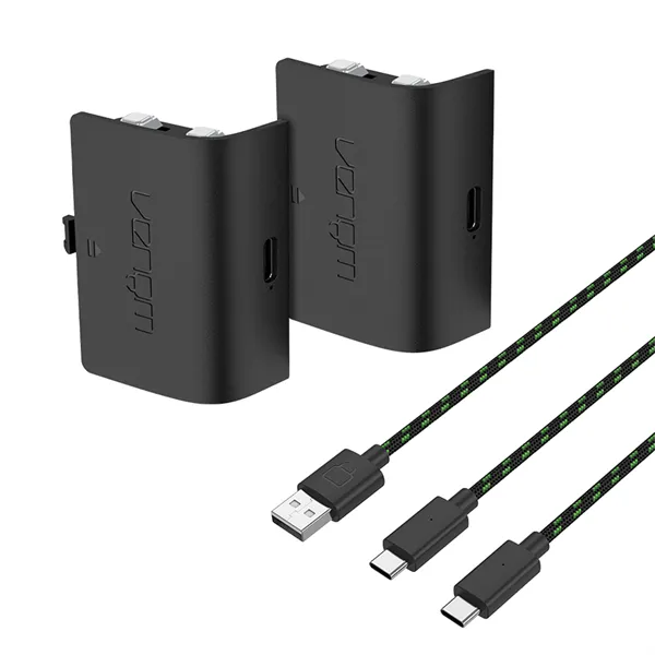 VENOM XBOX Series S/X & One Kiegészítő 2db akkumulátor + 3m Töltő kábel Fekete, VS2882 - Image 2