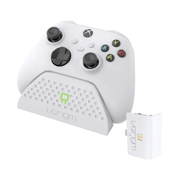 VENOM XBOX Series S/X & One Kiegészítő Töltő állomás + akkumulátor Fehér, VS2870 - Image 1
