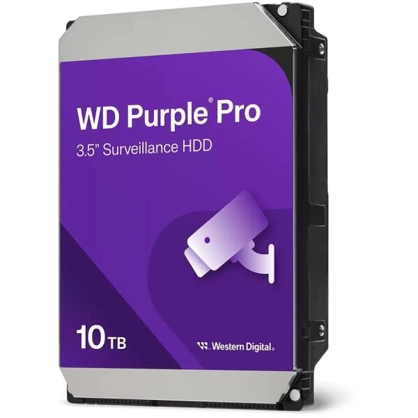 Western Digital 3,5" 10TB belső SATA 6Gb/s 7200RPM 512MB Purple Pro winchester - Image 1