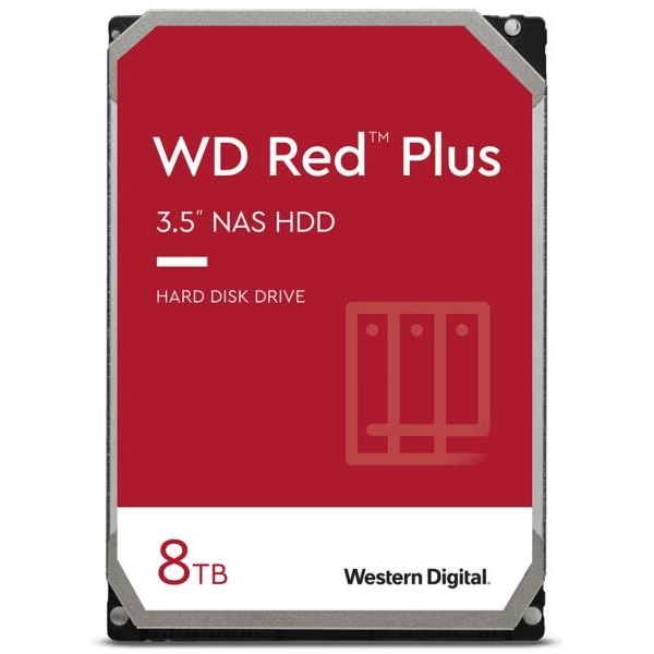 Western Digital HDD 8TB Red Plus 3,5" SATA-3 5640rpm 256MB - WD80EFPX - Image 3