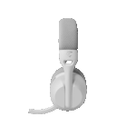 WHITE SHARK FALCON-W, GH-2441W, vezeték nélküli gamer fejhallgató, fehér - Image 3