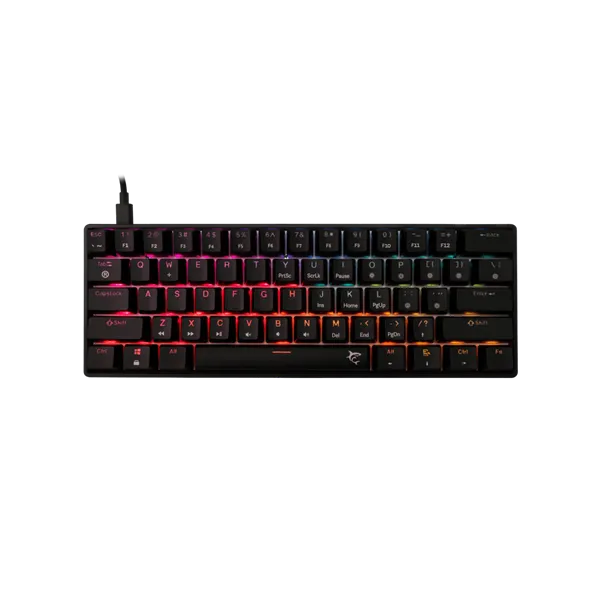 White Shark SHINOBI 2 GK-004113B/R-HU HUN fekete mechanikus (red switch) gamer billentyűzet