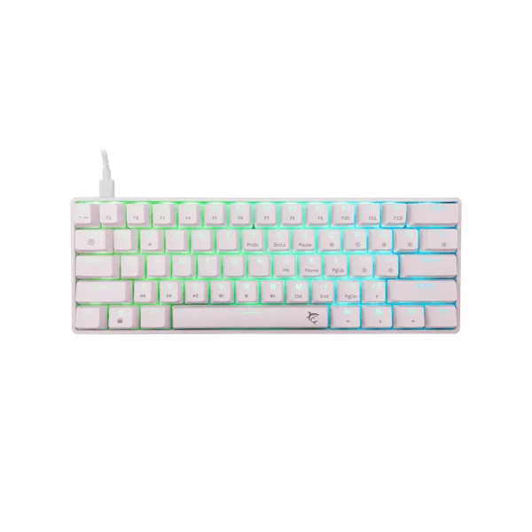 White Shark SHINOBI 2 GK-004223W/BL-HU HUN fehér mechanikus (blue switch) gamer billentyűzet