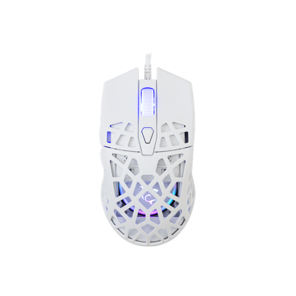 White Shark GM-5018W Caradoc fehér gamer egér - Image 1