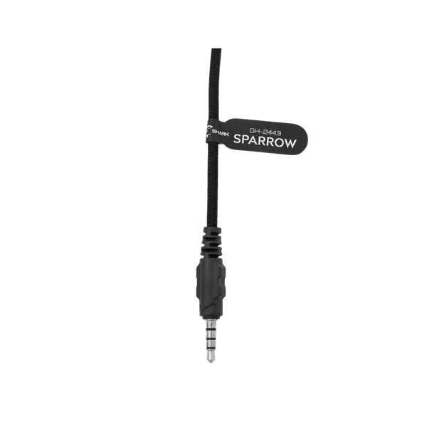 WHITE SHARK SPARROW-B, GH-2443B, gamer fejhallgató, fekete, (3.5 Jack 4 pin.) - Image 5