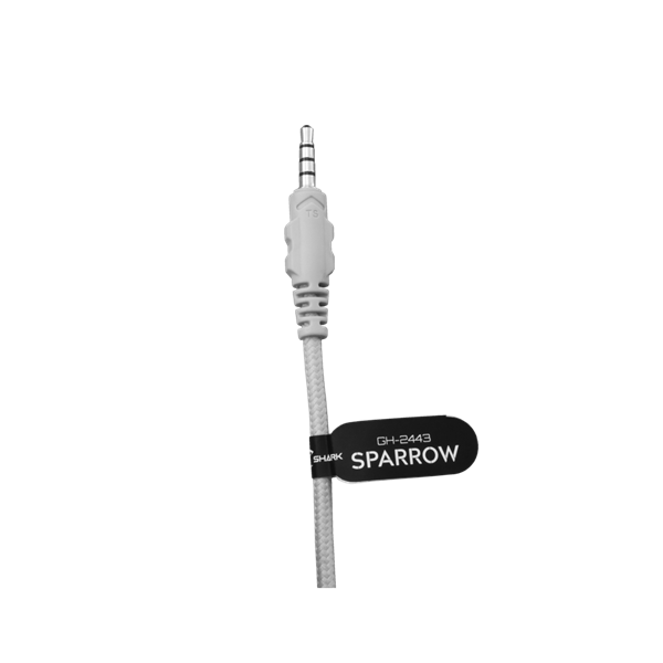 WHITE SHARK SPARROW-W, GH-2443W, gamer fejhallgató, fehér, (3.5 Jack 4 pin.) - Image 5
