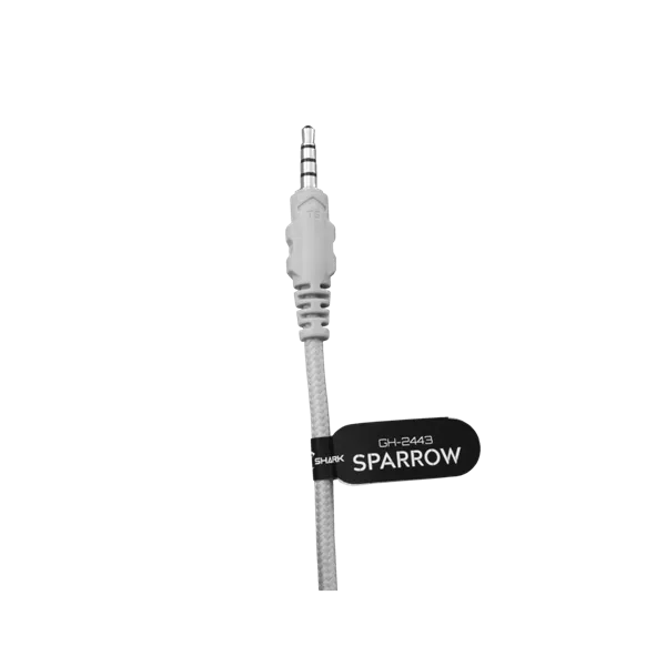 WHITE SHARK SPARROW-W, GH-2443W, gamer fejhallgató, fehér, (3.5 Jack 4 pin.) - Image 5