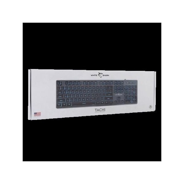 WHITE SHARK  TACHI-B/US WS GK-003141B-US gamer billentyűzet, 104 gomb fekete (angol) - Image 4