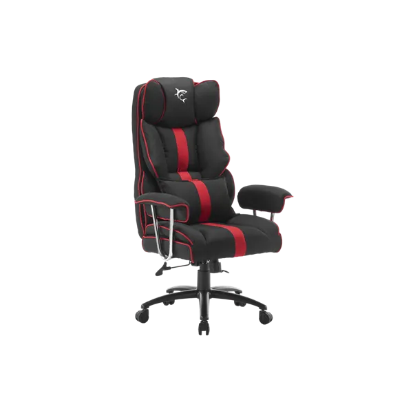 WHITE SHARK WS LE MANS LE MANS fekete/piros gamer szék, puha nyak, fej és hát párnák, lélegző felület, 120 kg-ig - Image 2