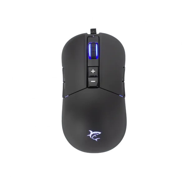WHITE SHARK ARTHUR (GM-9005) gamer egér, 9D, fekete, 10000 dpi, RGB