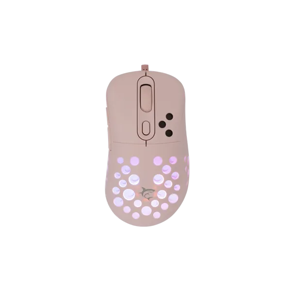 WHITE SHARK AZRAEL-P, GM-5013P gamer egér,6D, pink, 7200 dpi, RGB