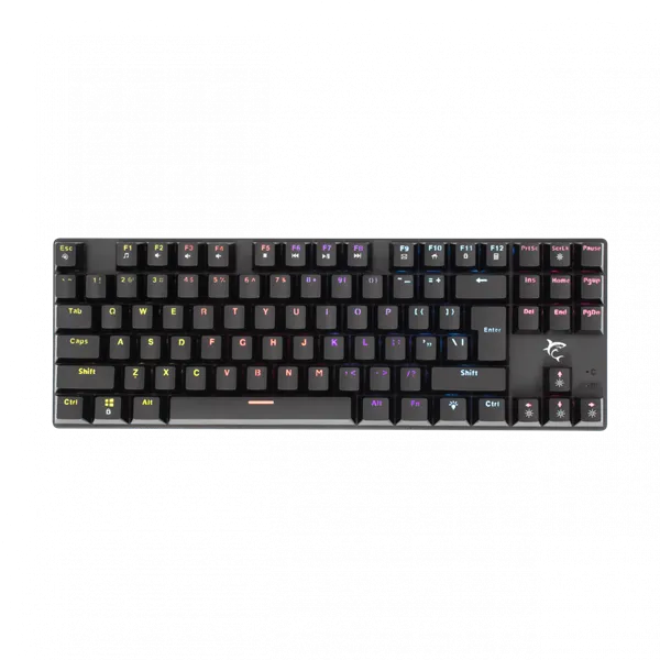 WHITE SHARK COMMANDOS mechanikus (red switch) gamer billentyűzet (magyar), fekete