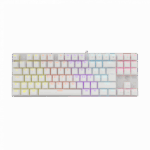 WHITE SHARK COMMANDOS mechanikus (red switch) gamer billentyűzet (magyar), fehér