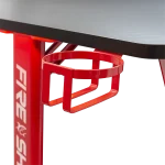 WHITE SHARK FIRE SHADOW RGB gamer asztal fekete/piros - Image 2