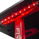 WHITE SHARK FIRE SHADOW RGB gamer asztal fekete/piros - Image 3