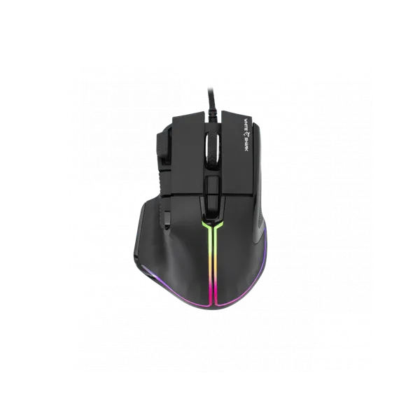 WHITE SHARK GM-9006B MARROK gamer egér, fekete, 12000 dpi