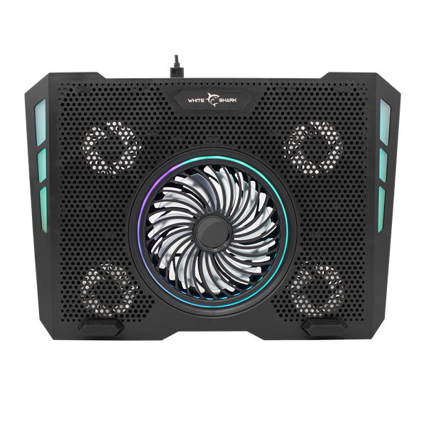 WHITE SHARK Notebook hűtő, GCP-13 AURORA COOLING PAD 17.3", 5 fan - Image 3