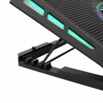 WHITE SHARK Notebook hűtő, GCP-13 AURORA COOLING PAD 17.3", 5 fan - Image 4