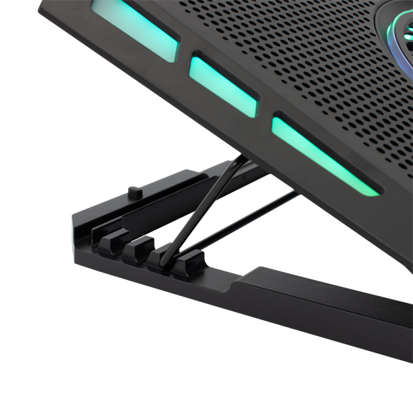 WHITE SHARK Notebook hűtő, GCP-13 AURORA COOLING PAD 17.3", 5 fan - Image 4