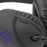 HDP White Shark GH-2140 OX/RGB gamer fejhallgató mikrofonnal - fekete - Image 5