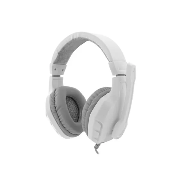 WHITE SHARK PANTHER gamer fejhallgató, fehér