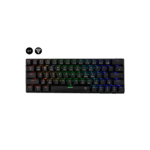 WHITE SHARK W029932 Premium KAIKEN-B/R-US vezeték nélküli mech. gamer billentyűzet, 63 piros kapcs. fekete (angol)