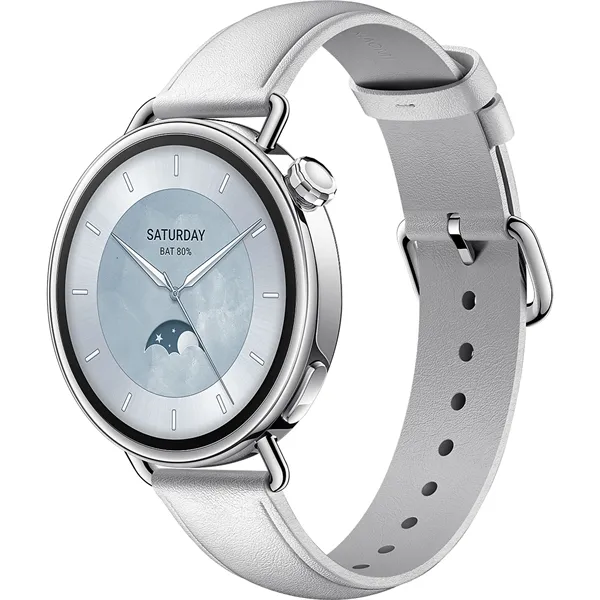 XIAOMI BHR07VUGL S4 Okosóra bőrszíjjal, 41mm, Fehér