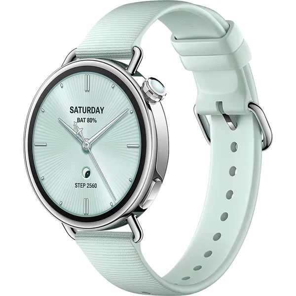 XIAOMI BHR080CGL S4 Okosóra flourgumi szíjjal, 41mm, Világoszöld