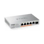 ZYXEL Switch 5x2.5Gbps(4xPOE++) + 1xSFP+  Fémházas Asztali, XMG-105HP-EU0101F
