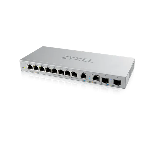 ZYXEL Switch 8x1000Mbps + 2x2.5Gbps + 2xSFP+ Nem Menedzselhető, XGS1010-12-ZZ0102F