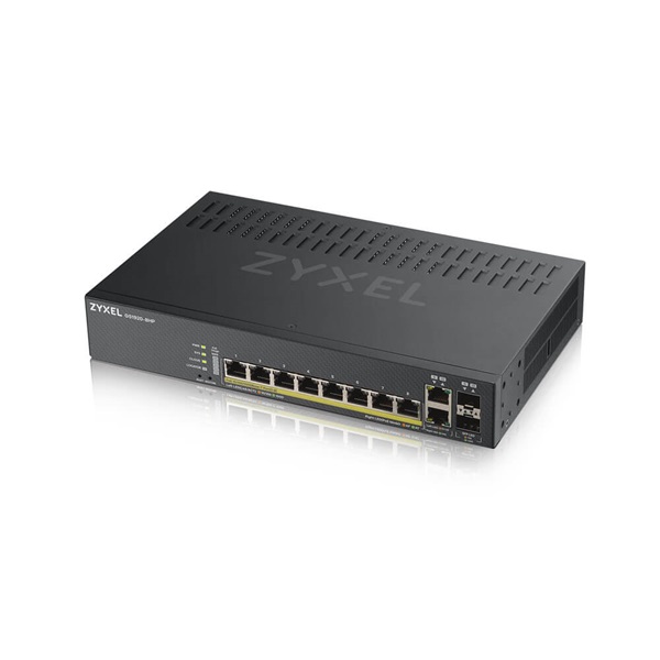 ZYXEL Switch 8x1000Mbps (8xPOE) + 2xGigabit kombó SFP+, Fémházas Menedzselhető (8GbE port), GS1920-8HPV2-EU0101F - Image 4