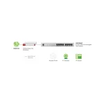 ZYXEL Switch 8x1000Mbps (8xPOE+) Fémházas Asztali, GS1008HP-EU0101F - Image 3