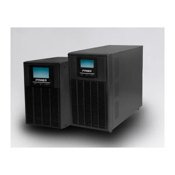 iPOWER UPS, 1000VA, 1000W, 4x IEC C13, SNMP/USB/RS-232, szünetmentes tápegység, LCD kijelző, AVR, online, tower