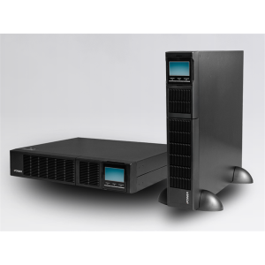 iPOWER UPS, 2000VA, 2000W, 8x IEC C13, SNMP/USB/RS-232, szünetmentes tápegység, LCD kijelző, AVR, online, Rack/Tower