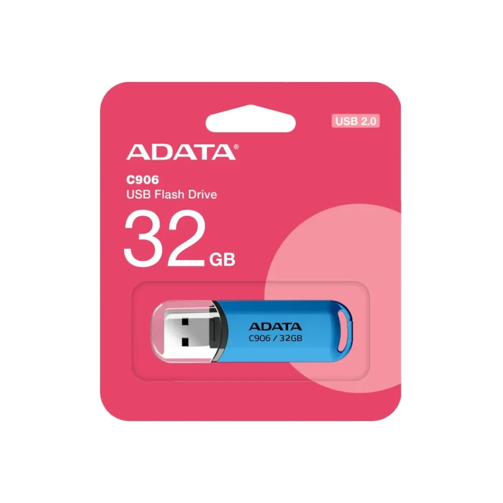 A-Data 32GB Flash Drive C906 Blue - Image 3