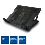 ACT AC8110 Laptop hűtőállvány 17"-ig állítható magasság (5 pozícióban) 2 portos hub - Image 2