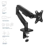 ACT AC8313 Gas Spring Single Monitor Arm 17"-35" Black - Image 2