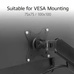ACT AC8313 Gas Spring Single Monitor Arm 17"-35" Black - Image 5